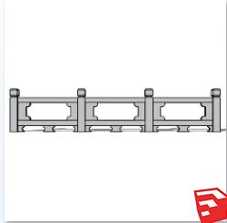 中式栏杆SU草图模型sketchup模型27-SU建筑景观室内模型