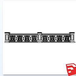 石材栏杆SU模型sketchup模型29-SU建筑景观室内模型