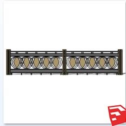 铁艺栏杆SU模型sketchup模型4-SU建筑景观室内模型