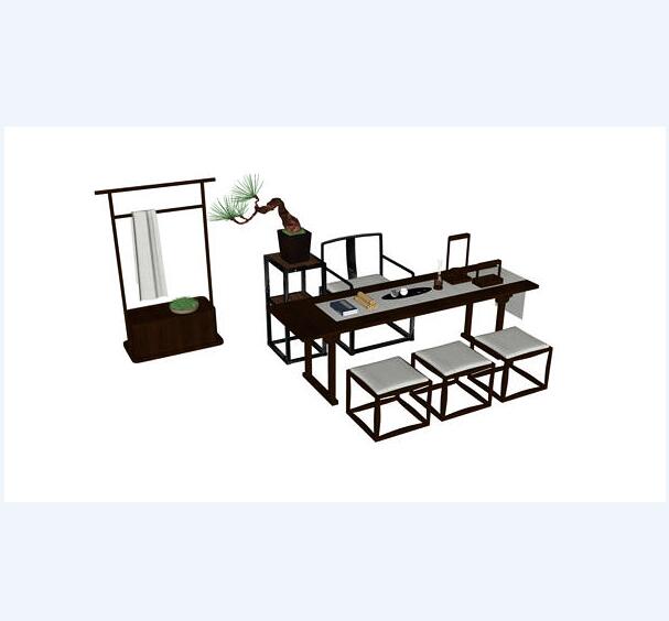 1sketchup模型10-SU建筑景观室内模型