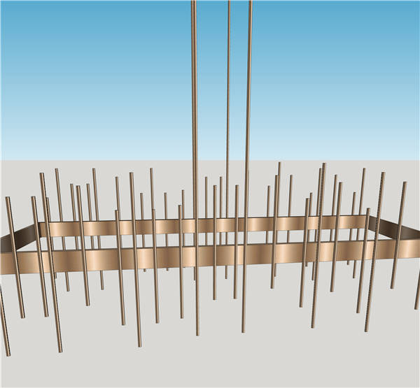 吊灯灯具SU草图模型sketchup模型35-SU建筑景观室内模型