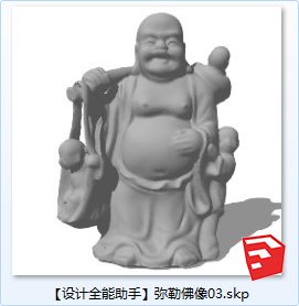 佛像SU模型sketchup模型19-SU建筑景观室内模型