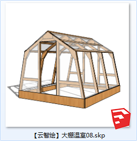 大棚温室SU模型sketchup模型8-SU建筑景观室内模型