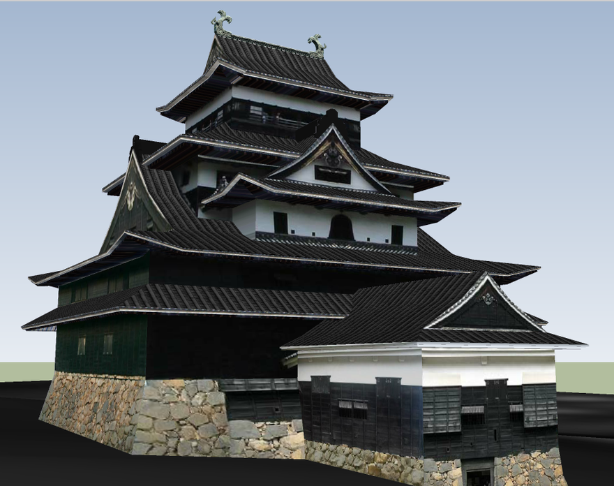 MatsueCastle-sketchup建筑景观室内模型