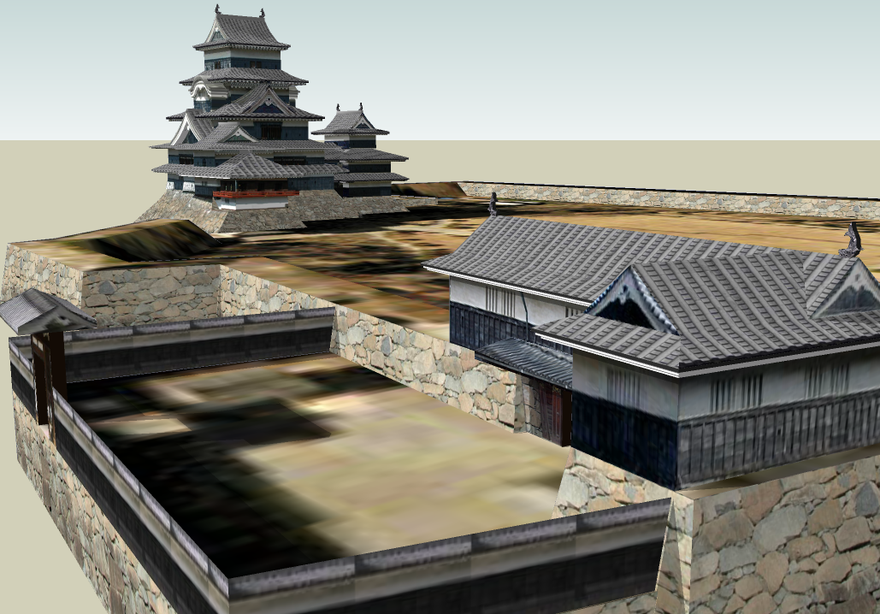 MatsumotoCastle-sketchup建筑景观室内模型