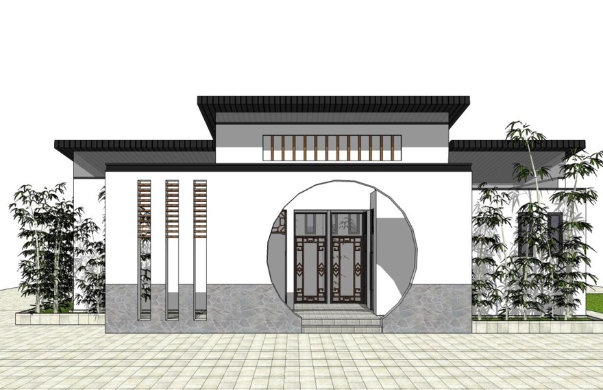 公共空间卫生间_室内室外草图完整sketchup模型11-sketchup建筑景观室内模型