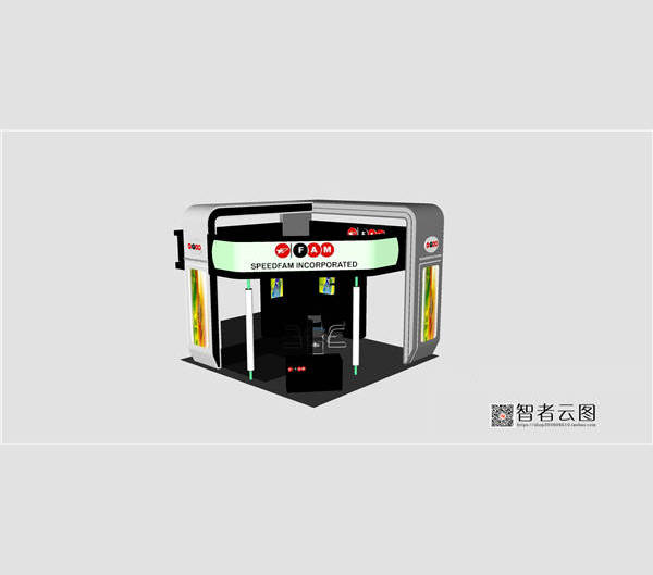 商业展厅建筑景观SU模型_室内室外草图完整sketchup模型29