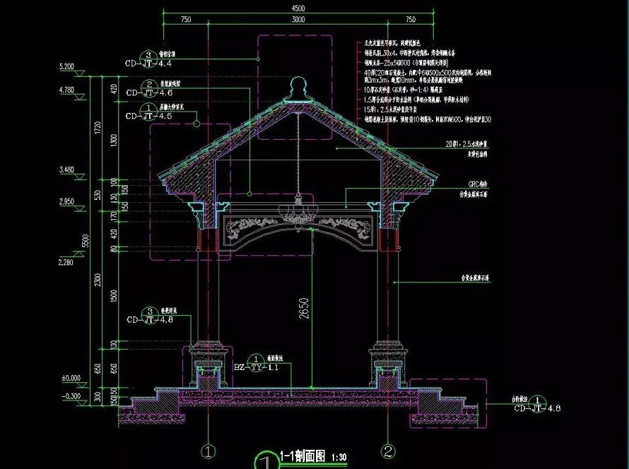 最新《景观亭》标准化设计顶豪项目参考资料-某地产集团园林研究院景观单体（景观亭）标准化设计文件（方案+SU精细模型+施工图）