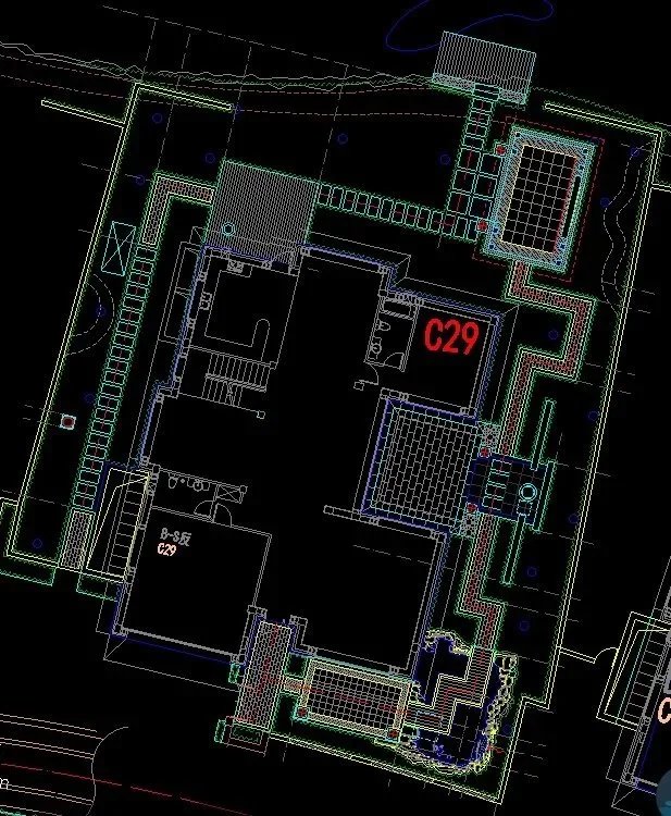 高端别墅区60个私家庭院景观CAD平面图（文件为知名等著名景观设计公司的高端别墅区的私家庭院景观设计CAD平面图)