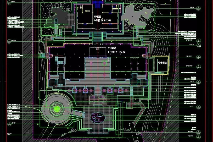 特色枯山水-极品示范区-知名新项目-最新某国际建康城项目展示区及会所景观设计全套施工图（包括：园建+植物+水电+市政）