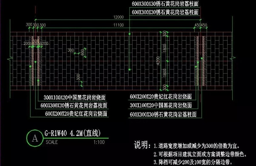 最新首发-铺装施工图标准化模块-透水砖杂拼-曲线路席纹-游步道转换-商业街铺装-园路节点-商业街