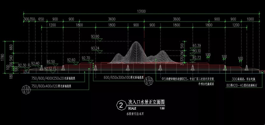 中式艺术精品大作-恒大地产顶豪项目-某顶豪级中式地产项目中心展示区景观施工图（施工图包含：园建+结构+水电）