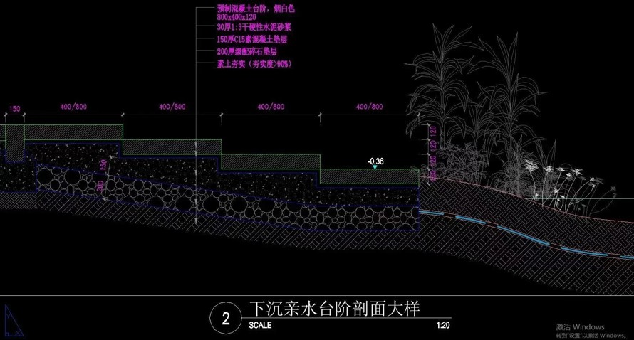 法国岱禾-联手北京古建院-打造涵盖水文段、街市段、山峦段、标准段的城市景观大道精品工程全套施工图（园建+绿化+水电）