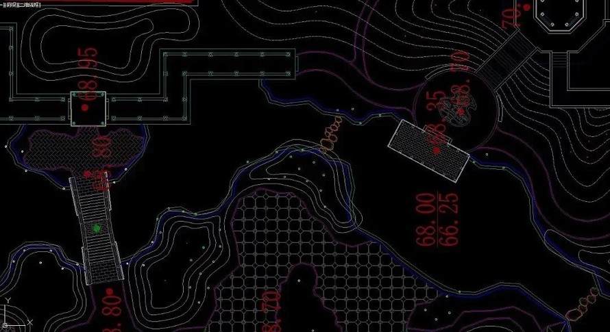 皇家御园、精工细作-某城市古典园林景观设计全套施工图（总图+水系+植物+古建+小品+铺装+绿化种植+室外家具+水电）