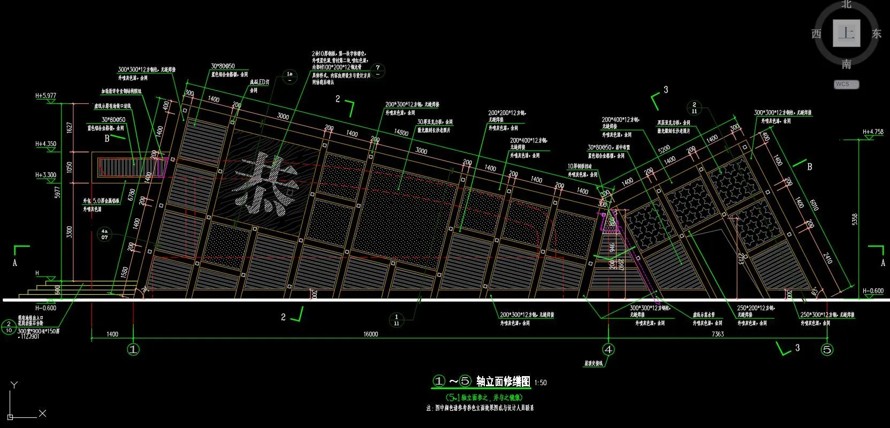 三湘步行商业第一街-城市文化形象展示窗-某著名商业步行街景观提质改造一期全套施工图（资料为：步行街十个节点方案+施工详图