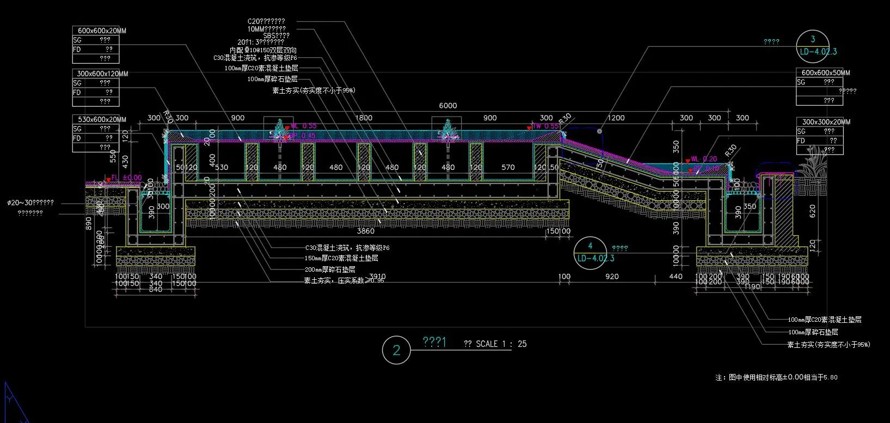 知名国际设计-斜面景墙结合斜坡绿化-极简造型造型手法匠造现代景观-旭辉某高端地产项目示范区景观全套施工图