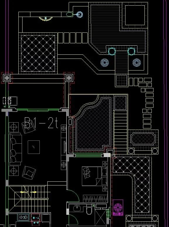 高端别墅区60个私家庭院景观CAD平面图（文件为知名等著名景观设计公司的高端别墅区的私家庭院景观设计CAD平面图)