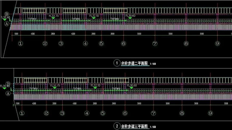 知名设计-某新一线城市江滩风光带景观提质工程全套施工图（该项目文件包括：总图（包含植物）+详图+结构+水电+通用图）