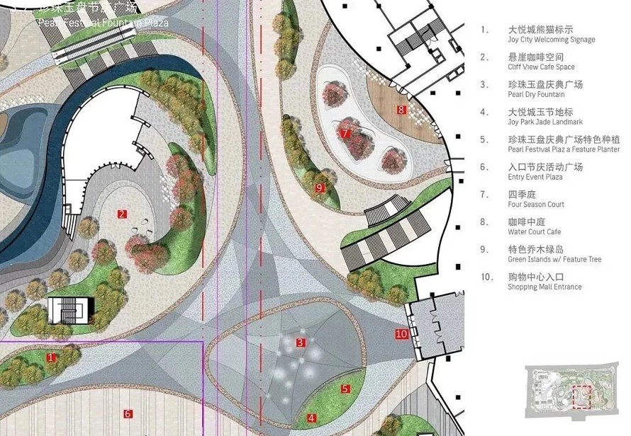 知名设计集购物-办公-游憩于一体的综合活动中心景观方案（资料包括知名设计方案HASSELLS设计方案和模型