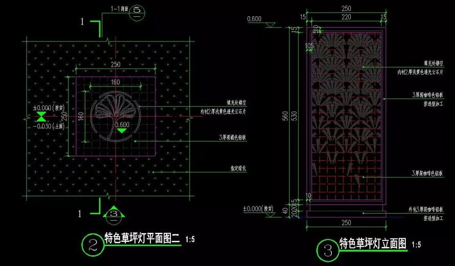 秉承中式大道从简-遵循构图艺术美感-安道设计-融创某顶豪项目示范区前场景观设计全套施工图（园建+绿化+结构+水电）