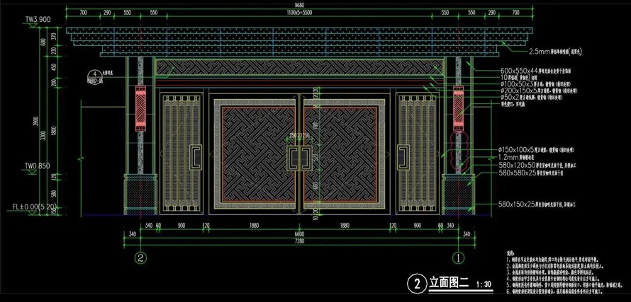 雕廊画栋的审美情趣-诗书礼制的宗法信仰-知名设计-某全国超顶豪地产项目大区一期景观全套施工图（园建+水电+绿化+结构）