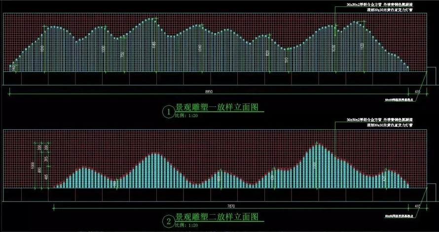 极简造型造型景观的经典作品-精致唯美的艺术佳作-万科某顶豪项目豪宅营销中心景观设计全套施工图（全套施工图包括：园建+绿化）