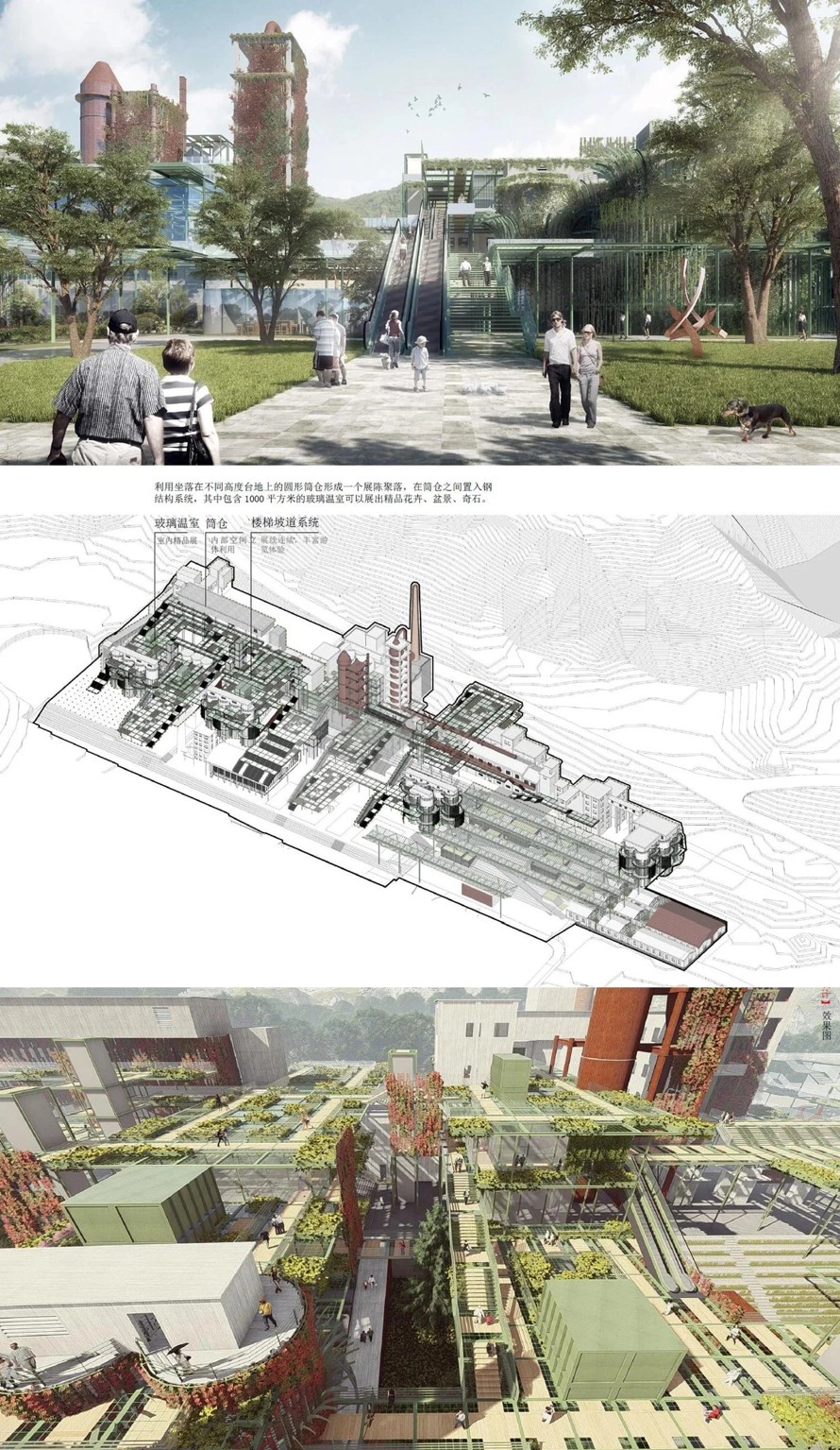 地坑花园-石谷花园-森林花园-空中花园-小镇花园-最新-某省级园艺博览会主展馆及周边环境规划设计（106页PDF高清）