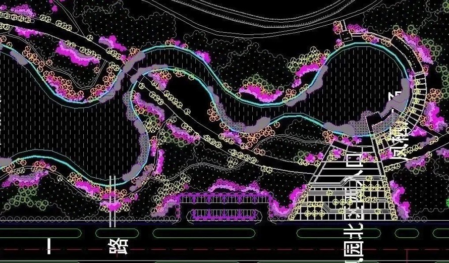 参照国家级湿地公园标准复育生态系统-抚州梦湖凤岗河国家湿地公园景观设计全套施工图（园建+绿化）