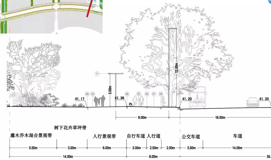 国际新城-先导市区-主干道路-某市国际新城先导区主干道路景观设计扩初设计方案+扩初CAD（280页PDF+CAD扩初）