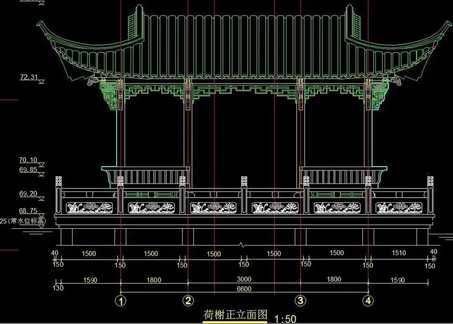 皇家御园、精工细作-某城市古典园林景观设计全套施工图（总图+水系+植物+古建+小品+铺装+绿化种植+室外家具+水电）