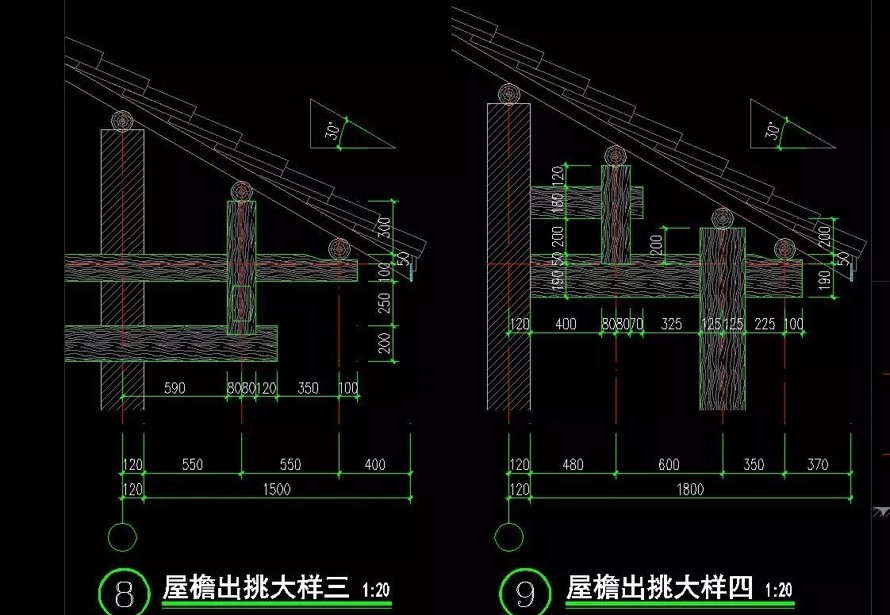 乡土和文化并重-景观和建筑统一-某新农村建设项目14栋民俗建筑外立面改造设计施工图（14栋民俗建筑改造设计施工图）