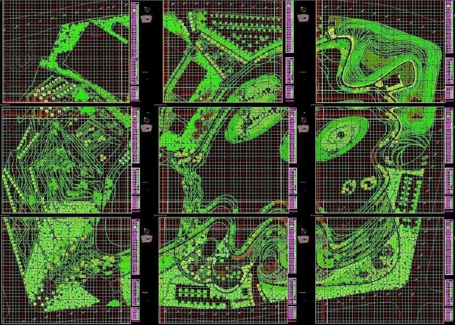 顶豪项目流线-最新的水环境治理施工图-水环境生态公园施工图总汇（包括景观施工图、生态修复、智能化设计、建筑、结构、水电等）