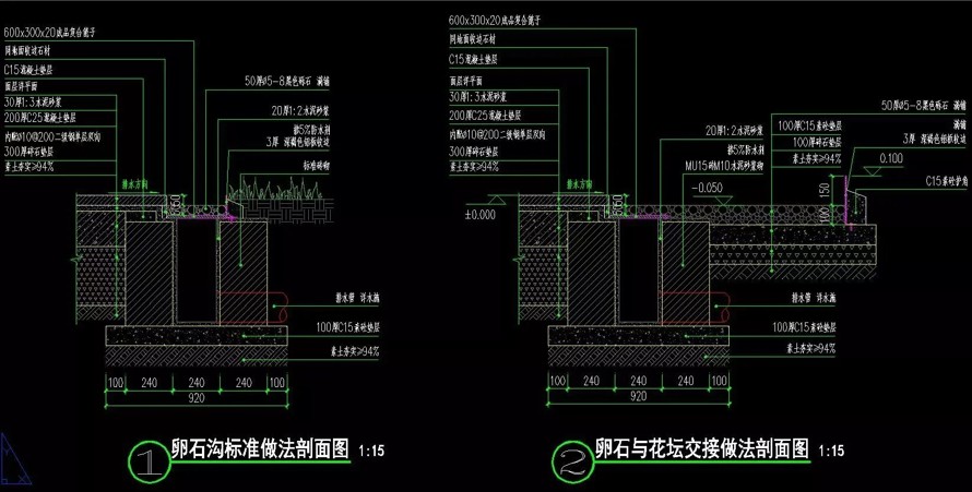 秉承中式大道从简-遵循构图艺术美感-安道设计-融创某顶豪项目示范区前场景观设计全套施工图（园建+绿化+结构+水电）