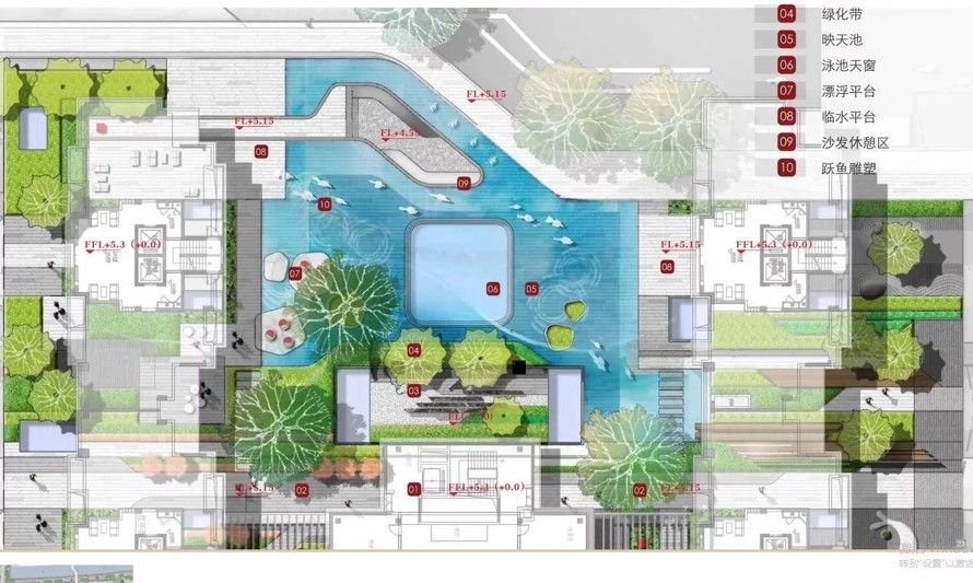 知名设计-上海顶层豪宅地产项目景观设计大区方案+示范区方案和施工图（大区设计方案+示范区设计方案+示范区施工图）