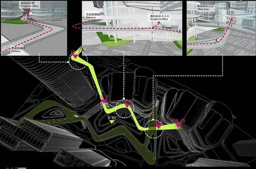 知名国际设计作品-深圳笋岗长城国际物流中心项目景观概念设计方案