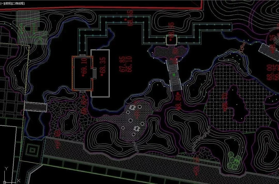 皇家御园、精工细作-某城市古典园林景观设计全套施工图（总图+水系+植物+古建+小品+铺装+绿化种植+室外家具+水电）