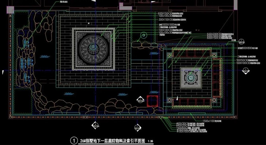 极为精致的私家庭院-匠心营造的艺术经典-某顶豪别墅项目三个样板私家庭院景观施工图（全套施工图包括：园建+结构+绿化）