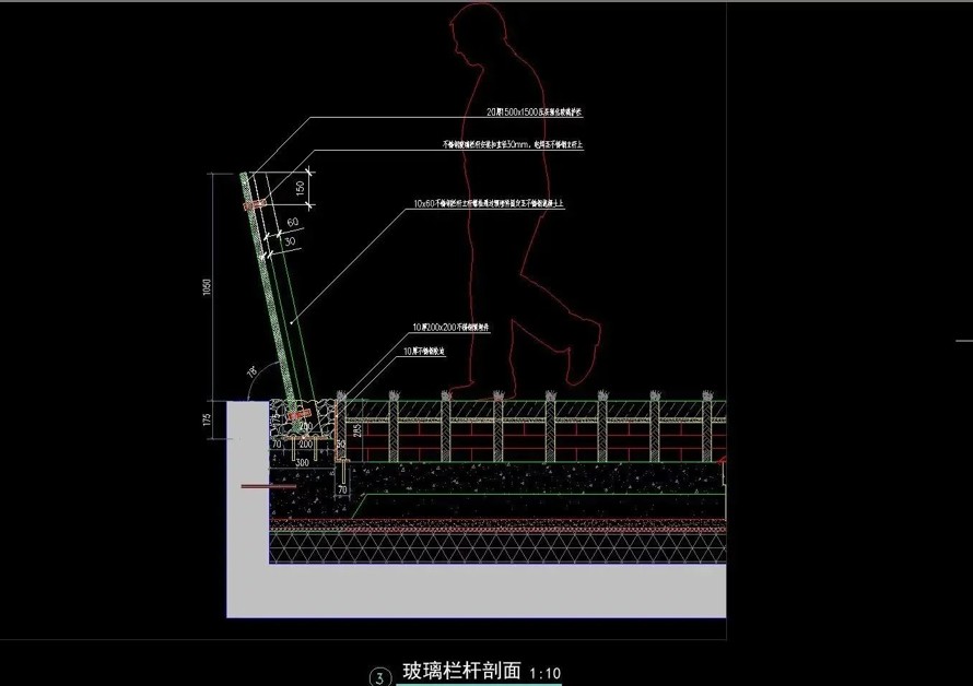 碎石生态沟-发光长椅-玻璃栏杆-木板路-竹木地-栈道-东大建筑院设计-青奥文化体育公园施工图（该资料包括：园建+绿化）