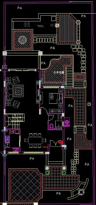 高端别墅区60个私家庭院景观CAD平面图（文件为知名等著名景观设计公司的高端别墅区的私家庭院景观设计CAD平面图)