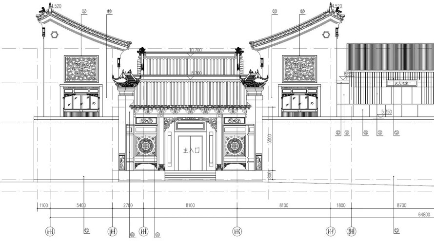 汉文化魅力之作-商业街精品项目-某市汉文化旅游度假区民俗商业街项目初步设计（建筑篇）