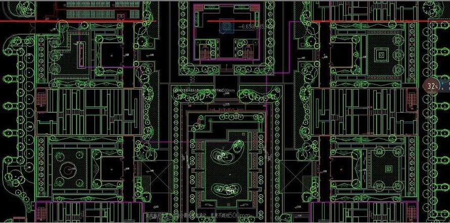 西安新中式景观施工图-沣东城市广场全套施工图CAD版本和PDF版本集合