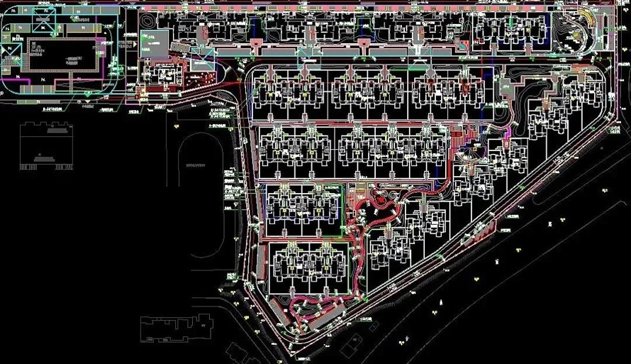 山水洲城-武广核心-长沙旭辉国际一期住宅区景观设计全套施工图（该项目资料包括：园建+绿化+水电+结构）