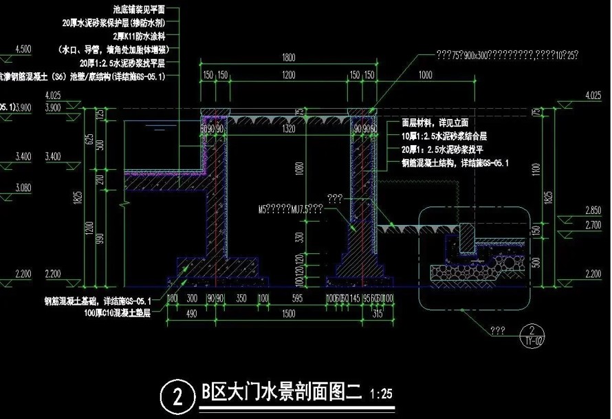 知名设计-全方位景观豪宅-广州佛山某欧式高端地产景观设计全套施工图（该项目资料施工图包括：园建+水电+植物+结构）