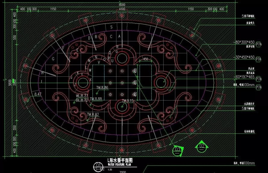 中西碰撞的大成之作-精雕细琢的地王标杆-旭辉某高端地产项目展示区景观设计全扩初套施工图（全套包括：园建+水电+植物）