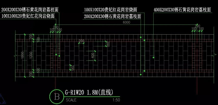 最新首发-铺装施工图标准化模块-透水砖杂拼-曲线路席纹-游步道转换-商业街铺装-园路节点-商业街