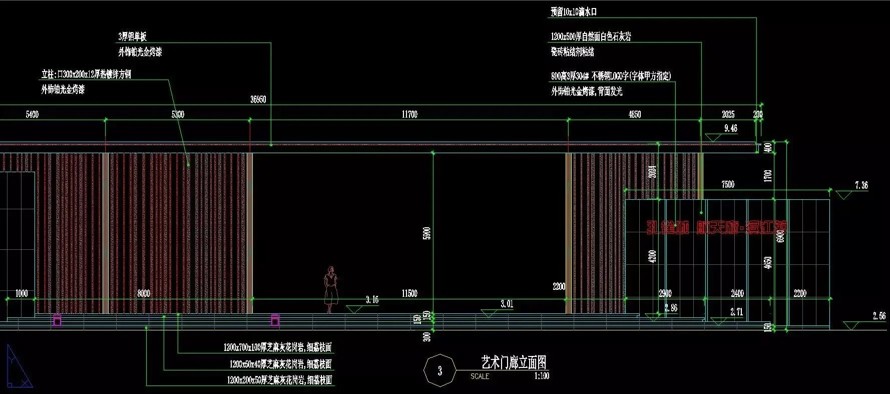 最新整理-极简造型造型现代+极品中式-两个示范区主入口景观设计SU模型+CAD施工图（包括：两个示范区主入口景观模型+施工图）