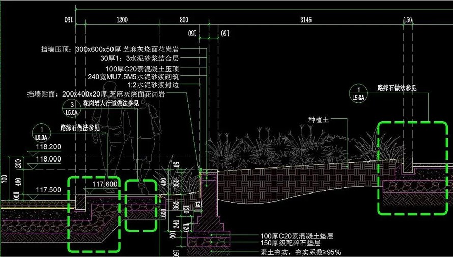 12万㎡城市文化综合体景观施工图--城市文化广场--妇幼保健中心--综合活动区屋顶花园全套施工图（园建+水电+植物）