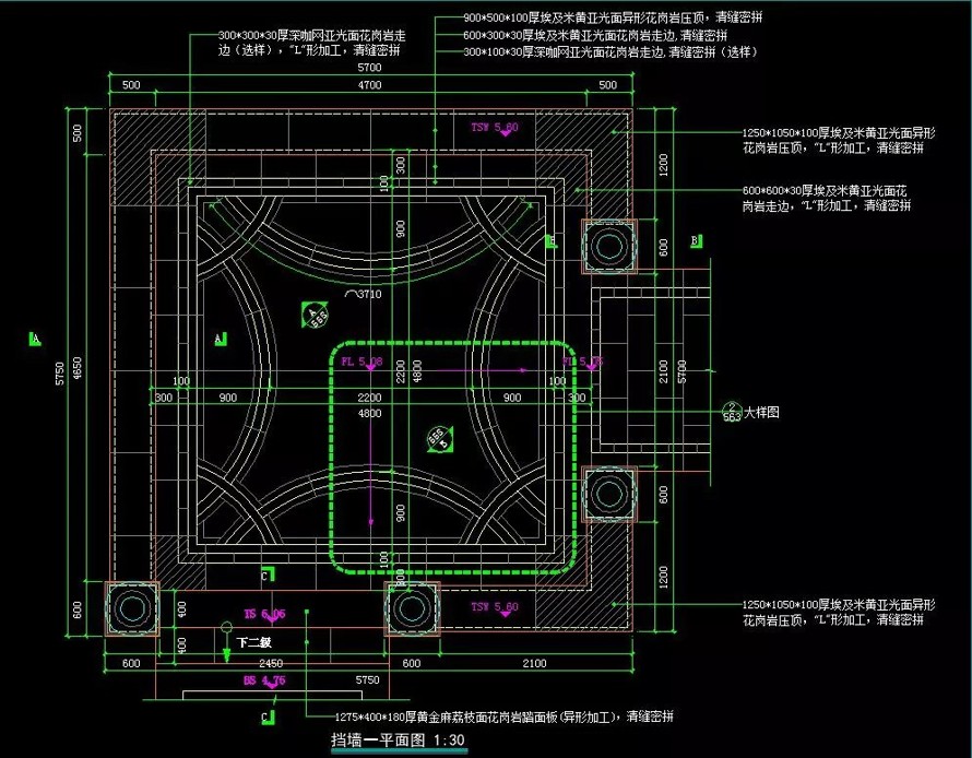 精细化-城市豪宅代表作-远洋公馆景观设计全套施工图纸-该项目文件内容包括：（景施+水施+绿施+电施+结构）