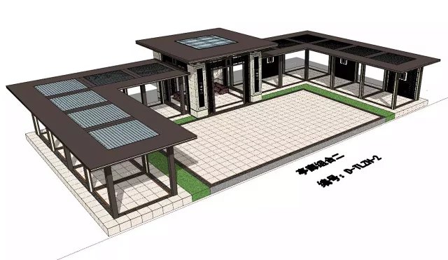 最新整理-新古典主义景观顶豪项目标准化参考资料-某集团景观研究院新古典主义景观模型集合（入口场景+景亭+廊架+景墙+灯柱+）