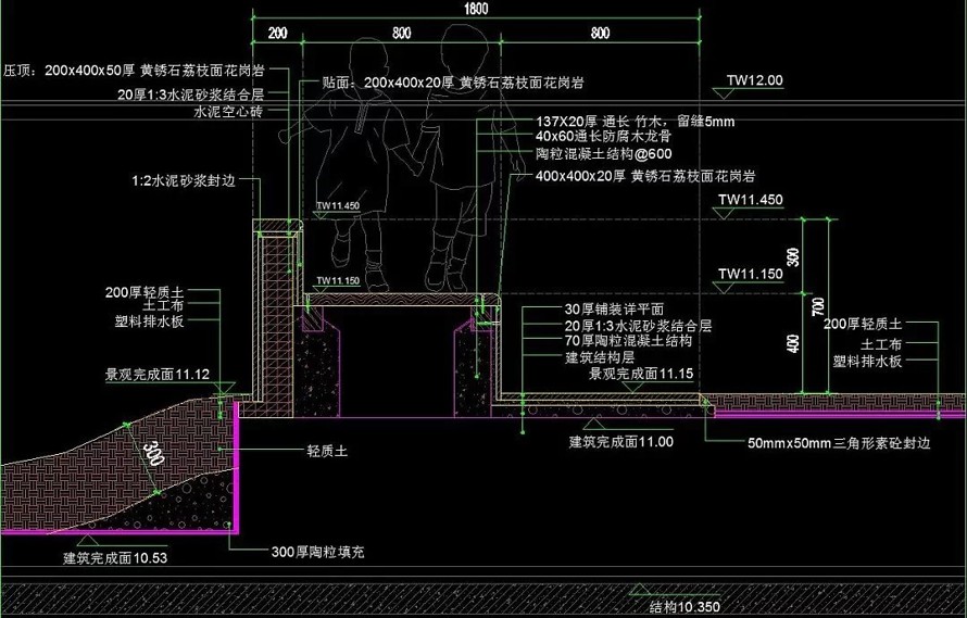 12万㎡城市文化综合体景观施工图--城市文化广场--妇幼保健中心--综合活动区屋顶花园全套施工图（园建+水电+植物）